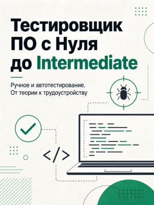 Тестировщик ПО с Нуля до Intermediate. Много практики! Постер товара: Тестировщик ПО с Нуля до Intermediate. Много практики!