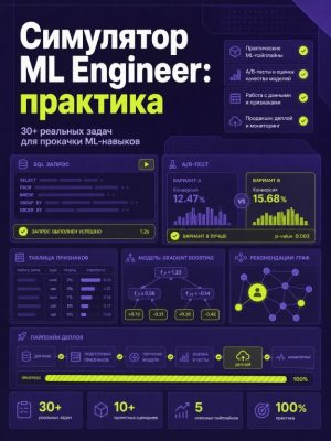 Постер товара: Симулятор Machine Learning Engineer продвинутая практика