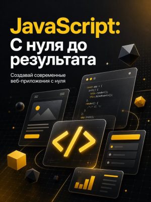 Постер товара: Полный курс по JavaScript. С нуля до результата!