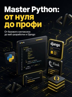 Постер товара: Master Python: от новичка до профессионала с практическими задачами по кодированию