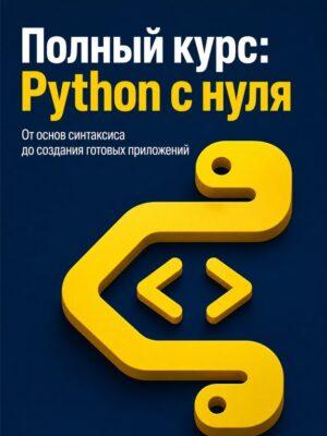 Постер товара: Полный курс Python для начинающих