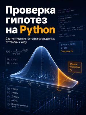 Проверка гипотез и анализ данных на Python Постер товара: Проверка гипотез и анализ данных на Python