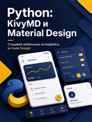 Разработка приложений на Python: KivyMD - Дизайн Google Постер товара: Разработка приложений на Python: KivyMD - Дизайн Google