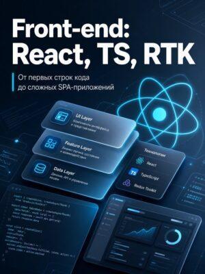 Постер товара: Полный курс Front-end. С 0 до результата. React TS RTK