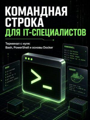 Командная строка для разработчиков, тестировщиков и девопсов Постер товара: Командная строка для разработчиков, тестировщиков и девопсов