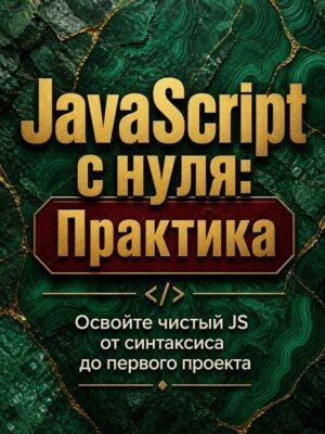 Постер товара: JavaScript с нуля - основы языка и практика для начинающих