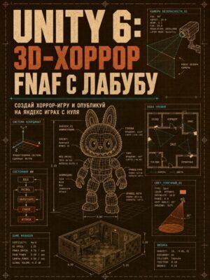 Постер товара: Unity 6.FNaF с Лабубу: 3D-хоррор игра для Яндекс.Игр для новичков