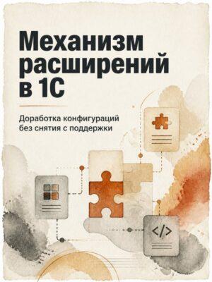 Механизм расширений в конфигурациях 1С Постер товара: Механизм расширений в конфигурациях 1С