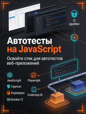 Автоматизация тестирования на JavaScript Постер товара: Автоматизация тестирования на JavaScript