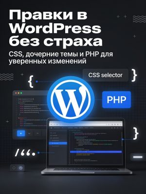 Как быстро и правильно вносить правки в WordPress-сайт Постер товара: Как быстро и правильно вносить правки в WordPress-сайт