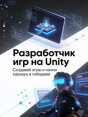 Профессия разработчик игр на Unity Постер товара: Профессия разработчик игр на Unity