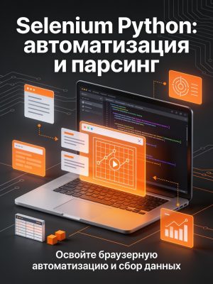Selenium Python - Автоматизация браузера и парсинг данных Постер товара: Selenium Python - Автоматизация браузера и парсинг данных
