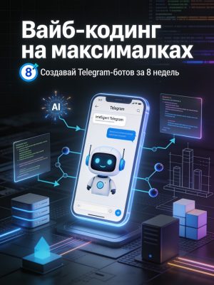 Вайб-кодинг на максималках. Стань настоящим програмистом не за год, а за 8 недель Постер товара: Вайб-кодинг на максималках. Стань настоящим програмистом не за год, а за 8 недель